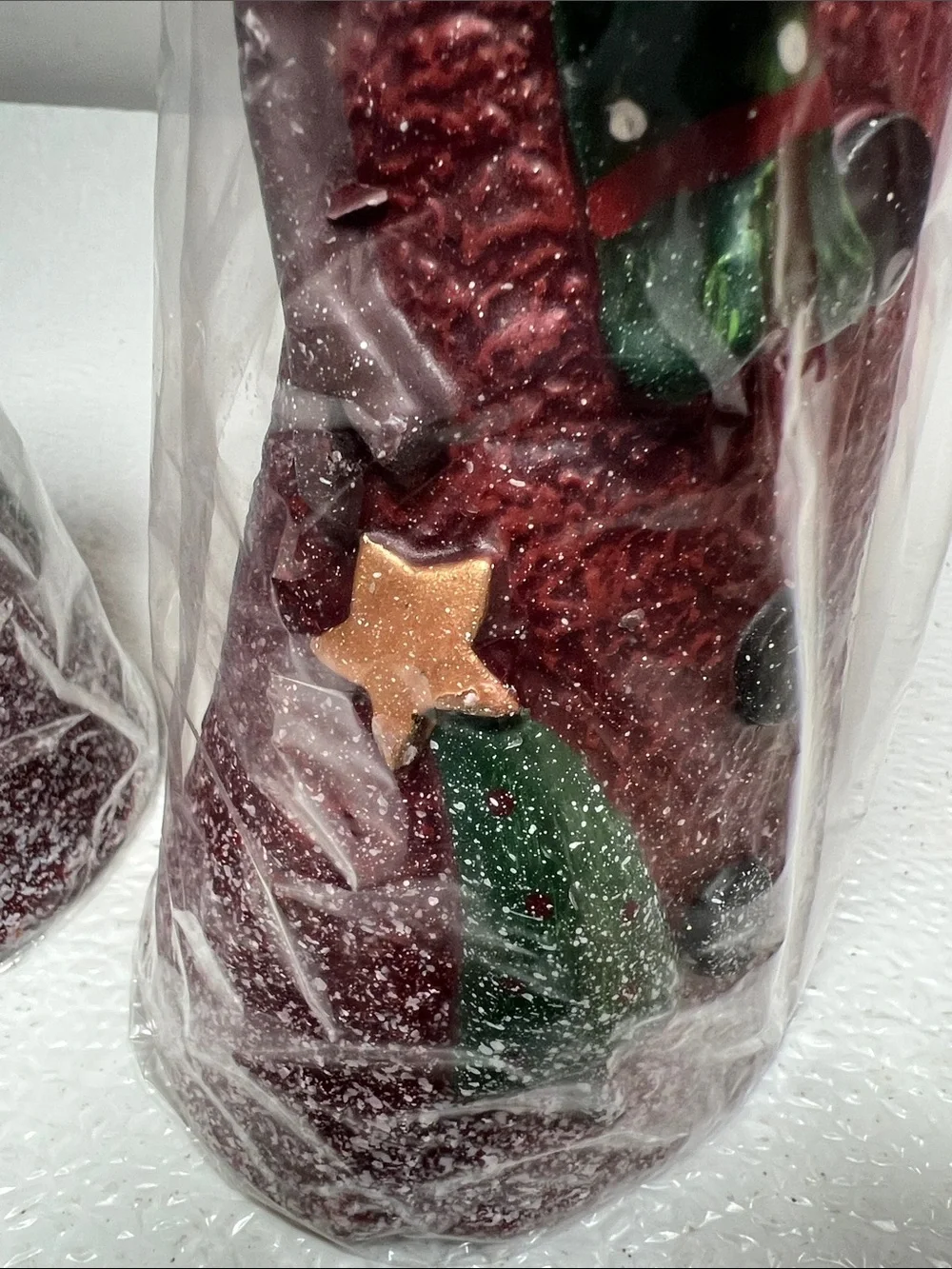 Festive Snowman Holiday Figurine Candle Set of 4 NEW